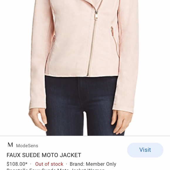 EUC faux suede plum bagatelle motojacket size L - Picture 4 of 4